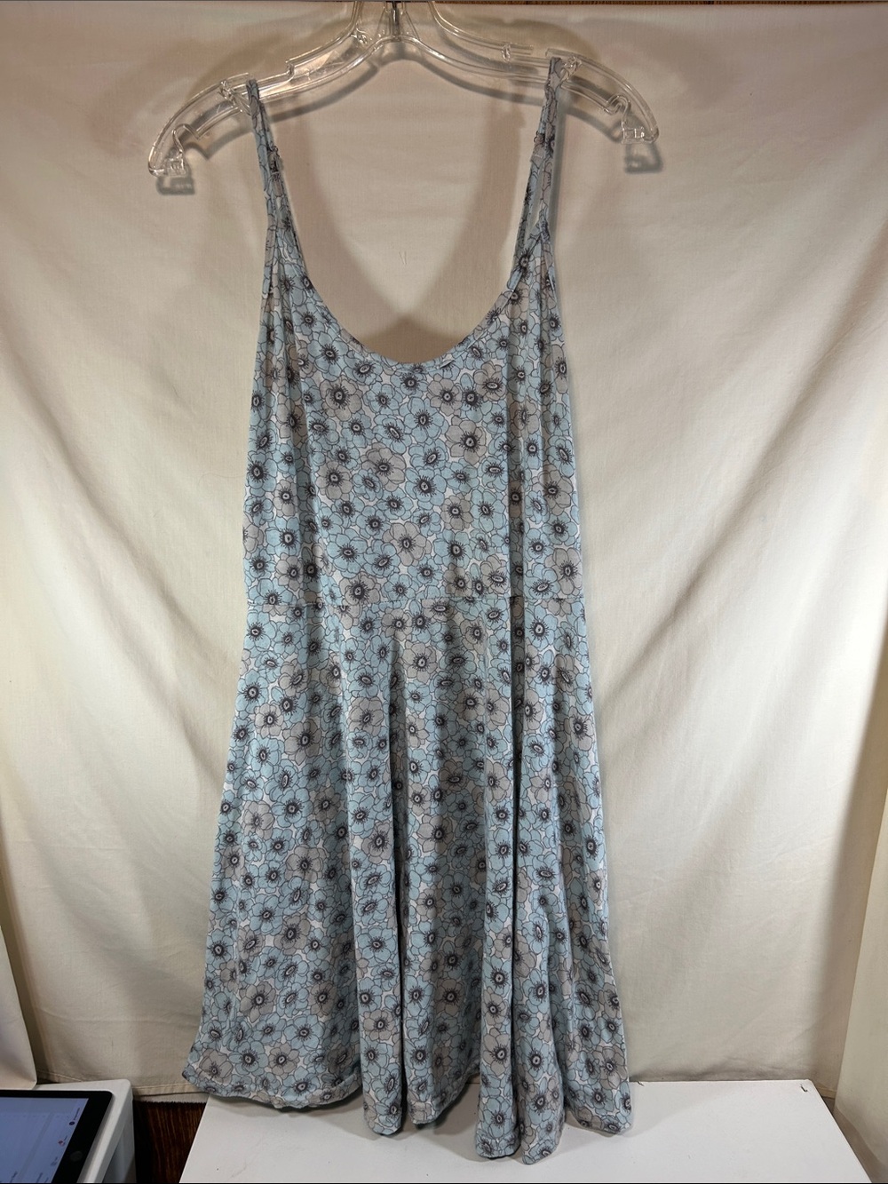 Acevog Woman’s Light Blue Floral Slip Dress